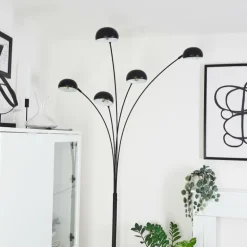 Lampadaire Siamado Noir, 5 lumières