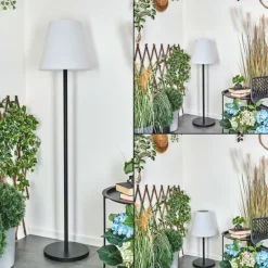 Lampadaire solaire d'extérieur Fisao LED Noir, 41 lumières, Télécommandes