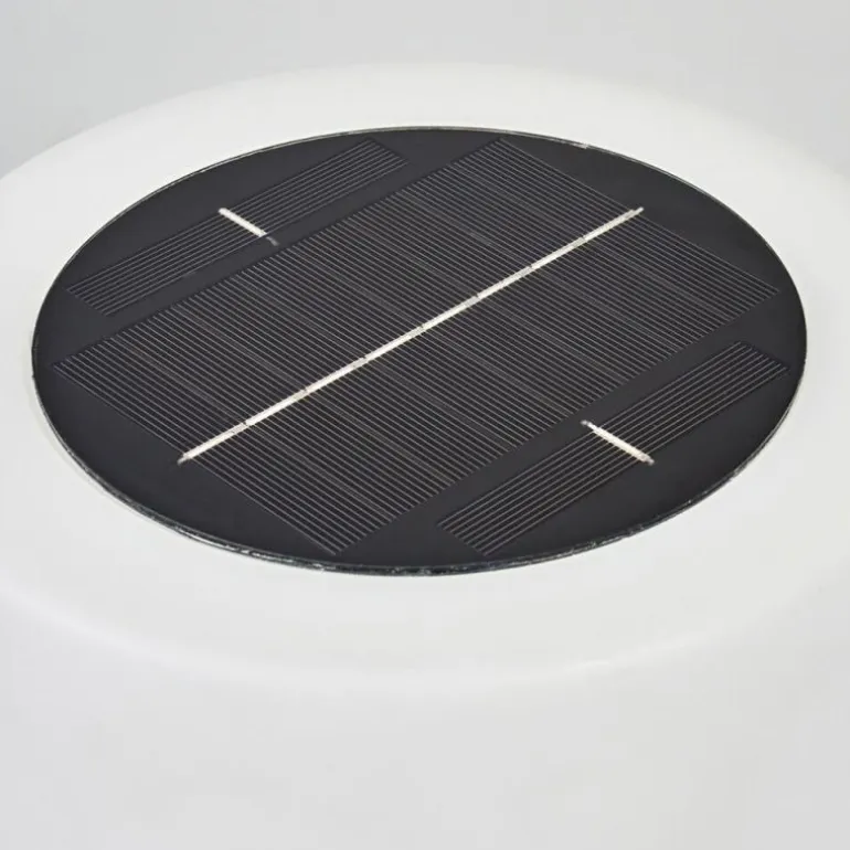 Lampadaire solaire d'extérieur Fisao LED Noir, 41 lumières, Télécommandes