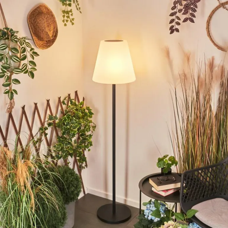 Lampadaire solaire d'extérieur Fisao LED Noir, 41 lumières, Télécommandes