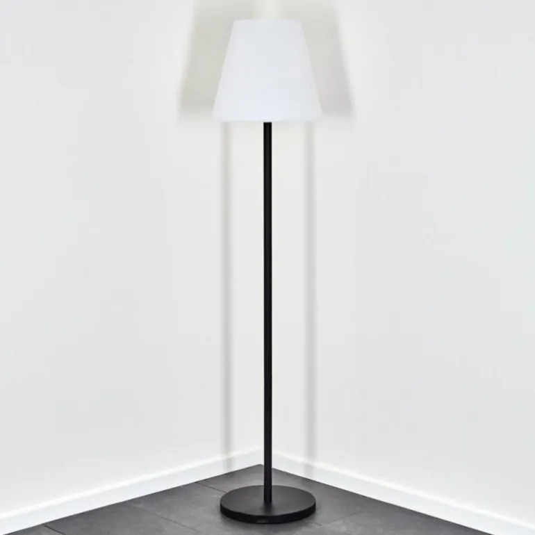 Lampadaire solaire d'extérieur Fisao LED Noir, 41 lumières, Télécommandes