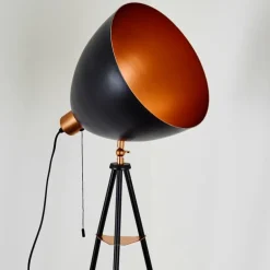 Lampadaire Sorsele Cuivre, Noir, 1 lumière