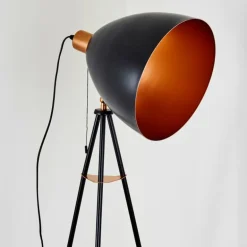Lampadaire Sorsele Cuivre, Noir, 1 lumière