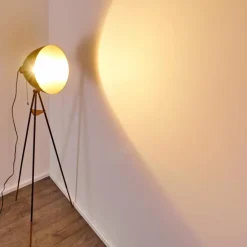 Lampadaire Sorsele Cuivre, Noir, 1 lumière