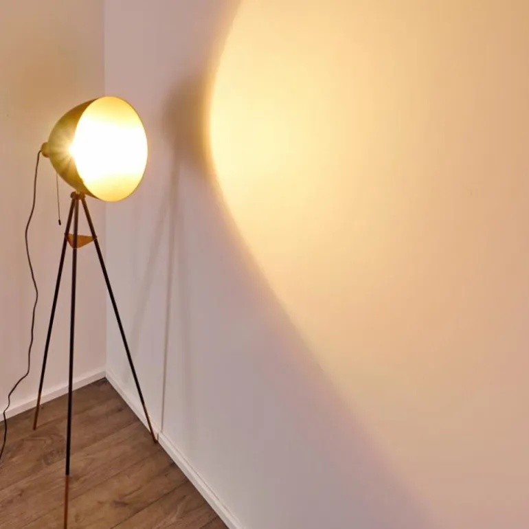 Lampadaire Sorsele Cuivre, Noir, 1 lumière