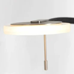 Lampadaire Steinhauer Turound LED Acier brossé, 1 lumière