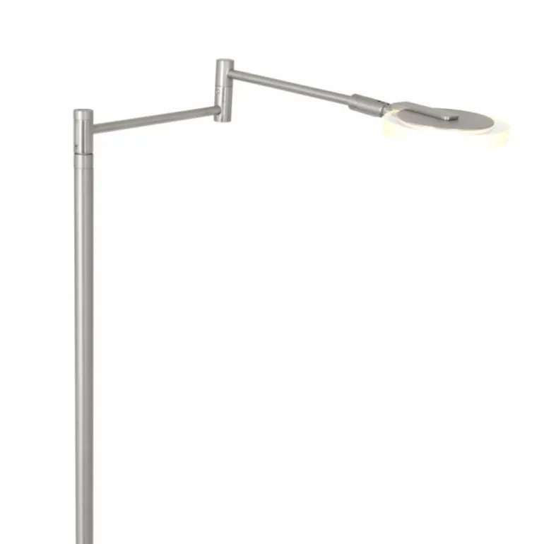 Lampadaire Steinhauer Turound LED Acier brossé, 1 lumière