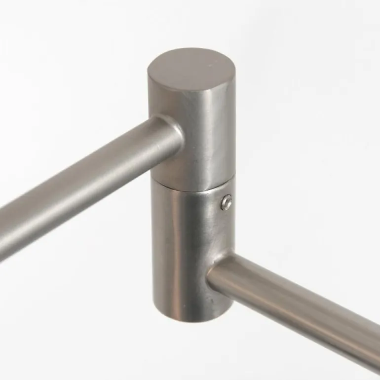 Lampadaire Steinhauer Turound LED Acier brossé, 1 lumière