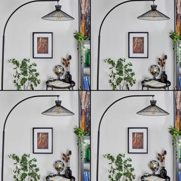 Lampadaire Tamins Noir, 1 lumière