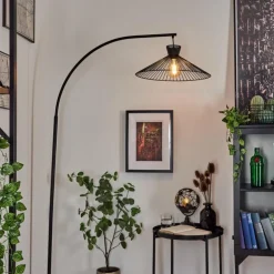 Lampadaire Tamins Noir, 1 lumière