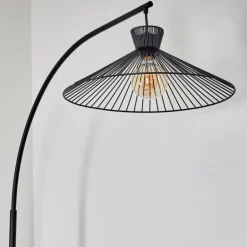 Lampadaire Tamins Noir, 1 lumière