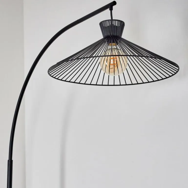Lampadaire Tamins Noir, 1 lumière