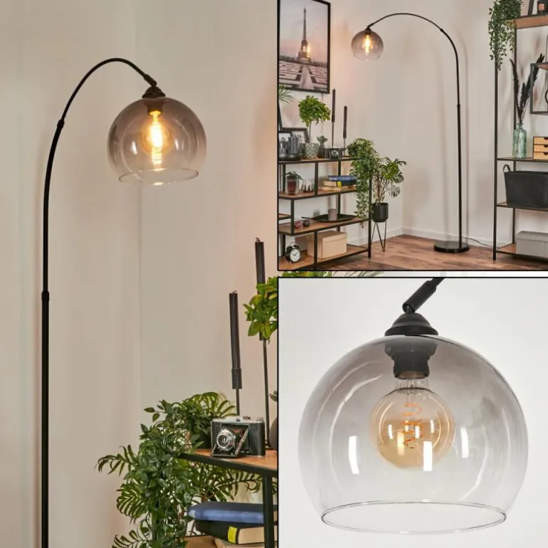 Lampadaire Tapitapa Noir, 1 lumière