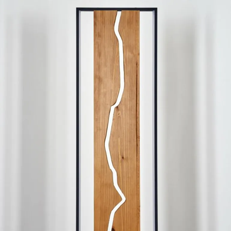 Lampadaire Terre LED Écru, Noir, Blanc, 1 lumière