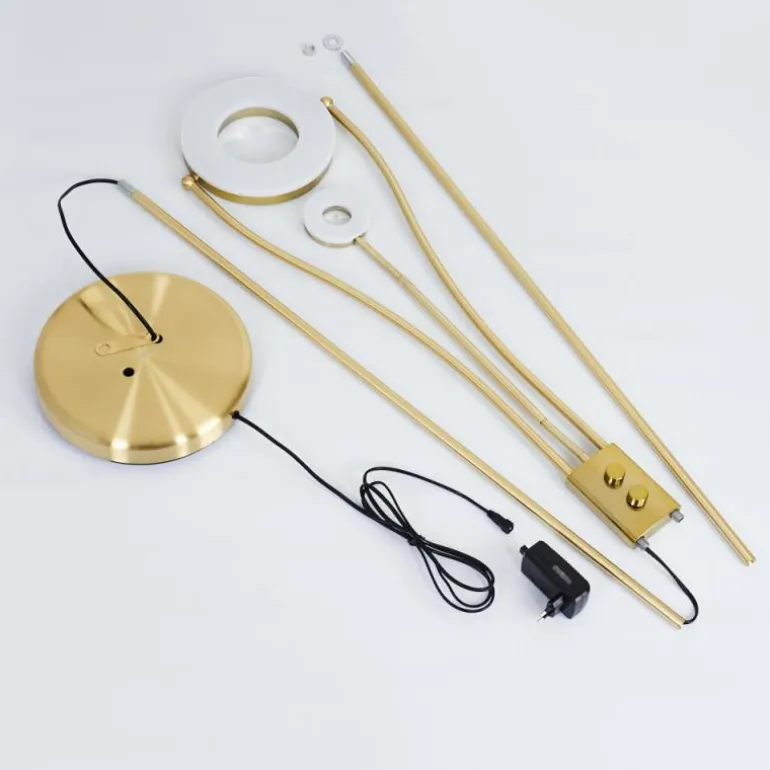 Lampadaire Tierz LED Laiton, 2 lumières