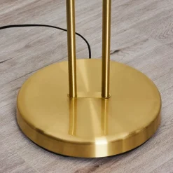 Lampadaire Tierz LED Laiton, 2 lumières