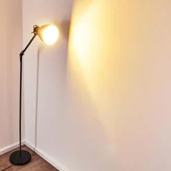 Lampadaire Timola Noir, 1 lumière
