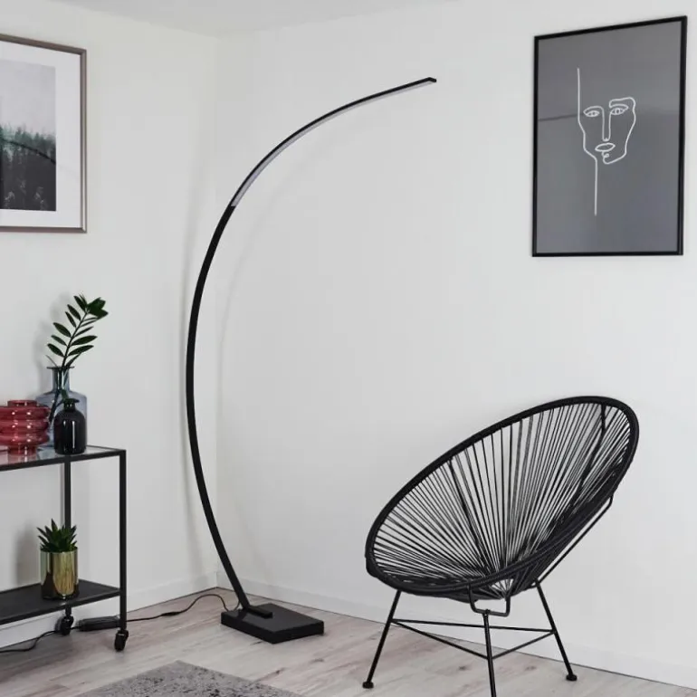 Lampadaire Tobillos LED Noir, 1 lumière