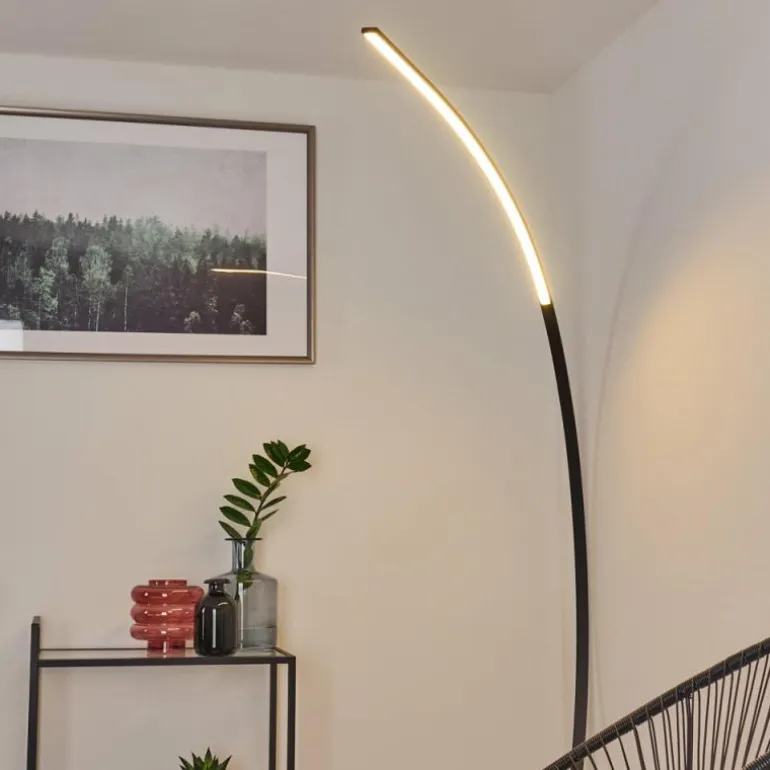 Lampadaire Tobillos LED Noir, 1 lumière