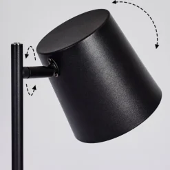 Lampadaire Tontolos LED Noir, 1 lumière