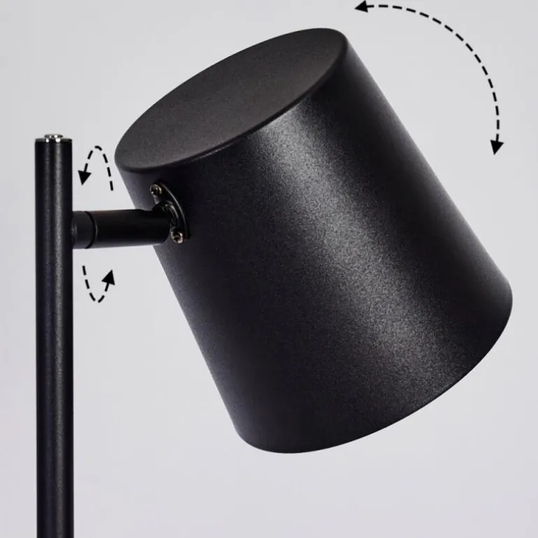 Lampadaire Tontolos LED Noir, 1 lumière