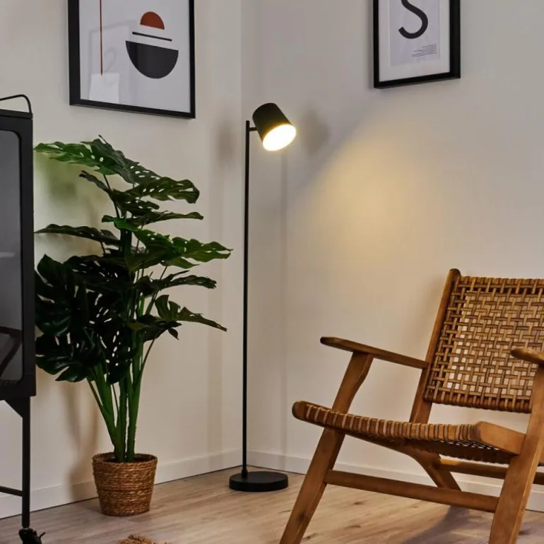 Lampadaire Tontolos LED Noir, 1 lumière