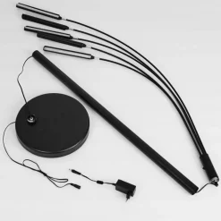Lampadaire Totara LED Noir, 5 lumières