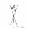 Lampadaire Trio Leuchten LANCE Noir, 3 lumières