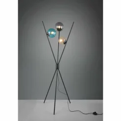 Lampadaire Trio Leuchten LANCE Noir, 3 lumières