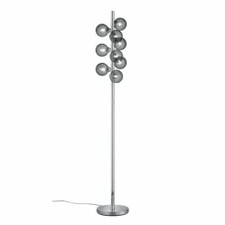 Lampadaire Trio Leuchten ALICIA Chrome, 9 lumières
