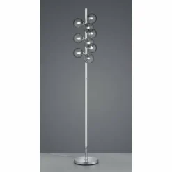 Lampadaire Trio Leuchten ALICIA Chrome, 9 lumières