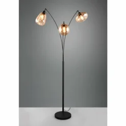 Lampadaire Trio Lumina Noir, 3 lumières