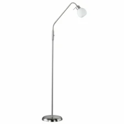 Lampadaire Trio-Leuchten Freddy LED Nickel mat, 1 lumière