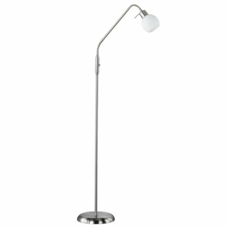 Lampadaire Trio-Leuchten Freddy LED Nickel mat, 1 lumière