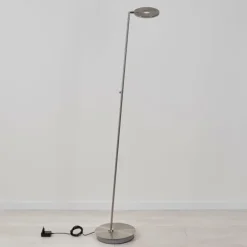 Lampadaire Umag LED Chrome, Nickel mat, 1 lumière
