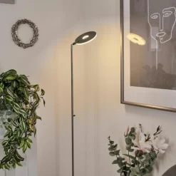 Lampadaire Umag LED Chrome, Nickel mat, 1 lumière
