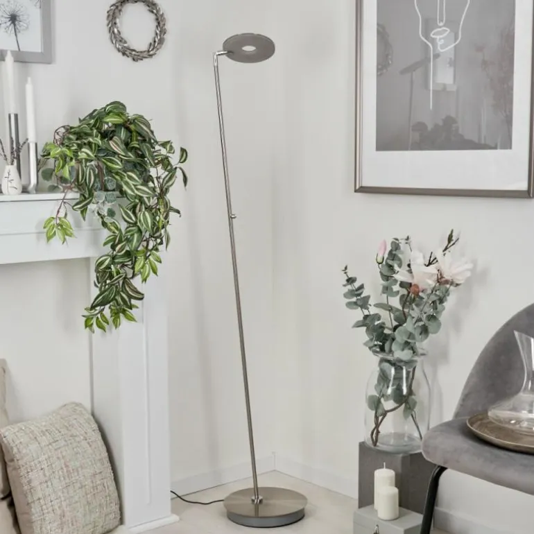 Lampadaire Umag LED Chrome, Nickel mat, 1 lumière
