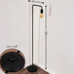 Lampadaire Valocolla Noir, 1 lumière