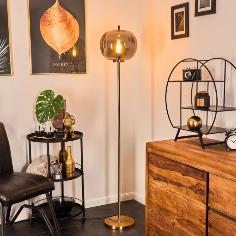 Lampadaire Verbania Laiton, 1 lumière