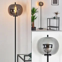 Lampadaire Verbania Noir, 1 lumière