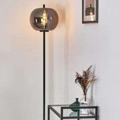 Lampadaire Verbania Noir, 1 lumière