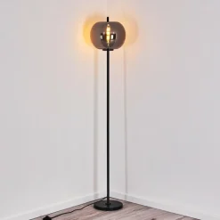 Lampadaire Verbania Noir, 1 lumière
