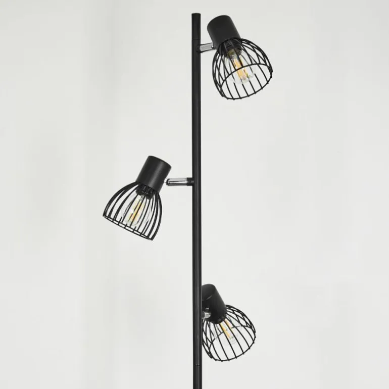 Lampadaire Verbania Noir, 3 lumières