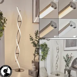 Lampadaire Wellington LED Acier inoxydable, 2 lumières