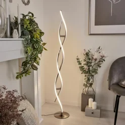 Lampadaire Wellington LED Acier inoxydable, 2 lumières