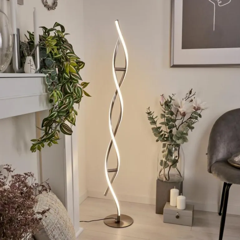 Lampadaire Wellington LED Acier inoxydable, 2 lumières