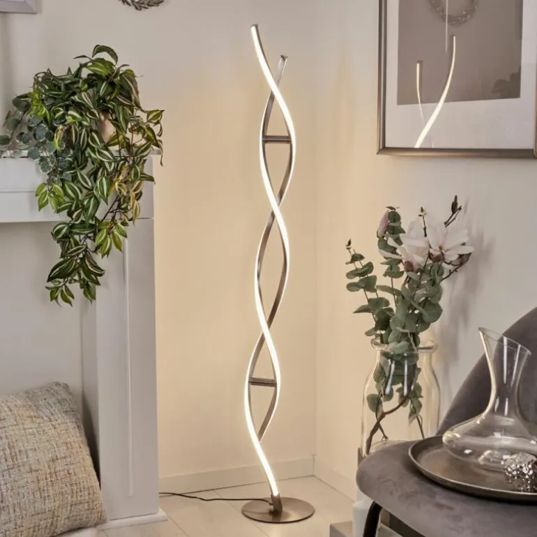 Lampadaire Wellington LED Acier inoxydable, 2 lumières