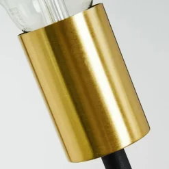 Lampadaire Woden Laiton, Noir, 3 lumières