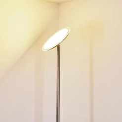 Lampadaire Wonsbek LED Nickel mat, 1 lumière