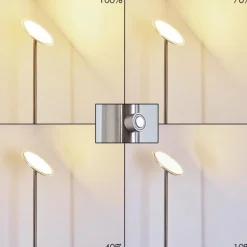 Lampadaire Wonsbek LED Nickel mat, 1 lumière